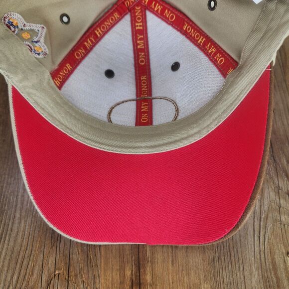 Boy Scouts of America 100 Years Centennial Hat Cap 1910-2010 Khaki Strapback BSA - Picture 8 of 10